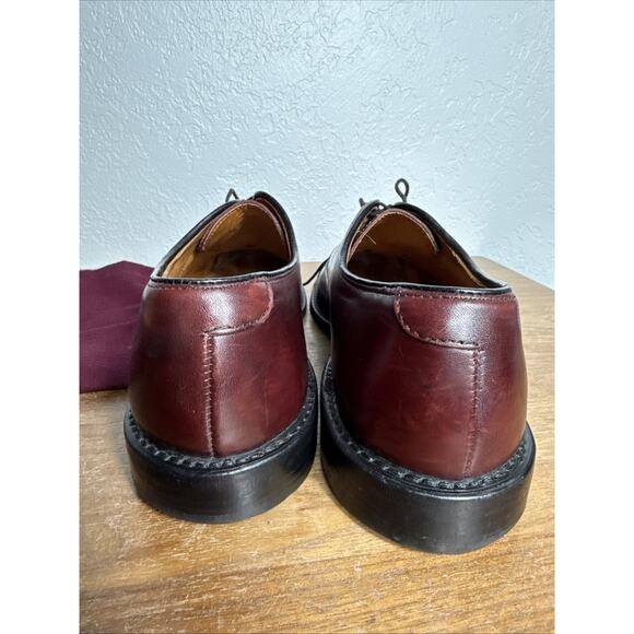 Allen Edmonds Men\'s Oxblood Leather Cap-Toe Oxfords